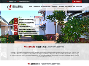 Web Design by AAT Design for Mills Sign & Painting Service | Design #3974205