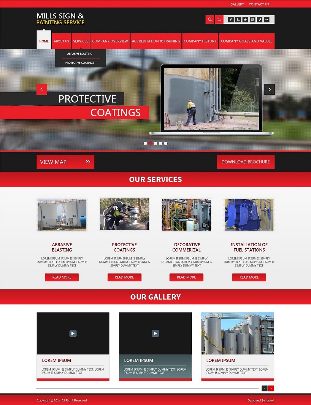 Web Design by iLibart for Mills Sign & Painting Service | Design #3976285
