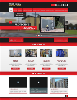 Web Design by iLibart for Mills Sign & Painting Service | Design #3976285