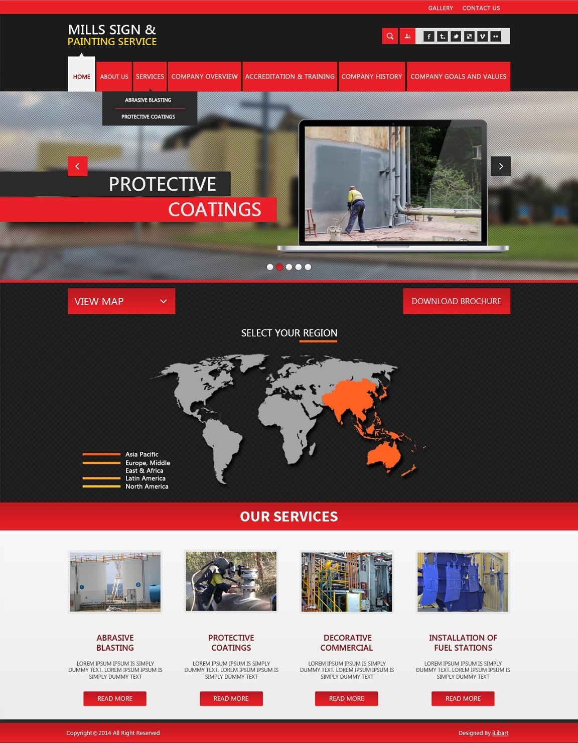 Web Design by iLibart for Mills Sign & Painting Service | Design #3976302