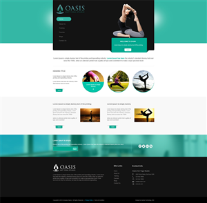 Diseño Wordpress por aarsita para OASIS HOT YOGA STUDIO | Diseño: #4034270