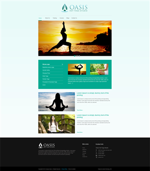 Diseño Wordpress por aarsita para OASIS HOT YOGA STUDIO | Diseño: #4036745