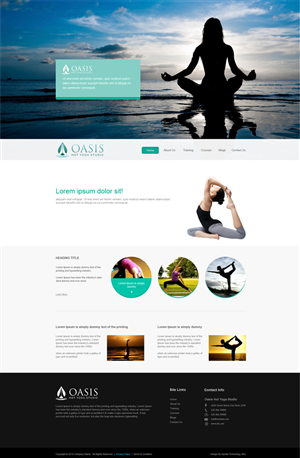 Diseño Wordpress por aarsita para OASIS HOT YOGA STUDIO | Diseño: #4036747