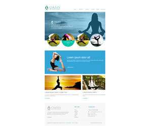 Diseño Wordpress por aarsita para OASIS HOT YOGA STUDIO | Diseño: #4057788