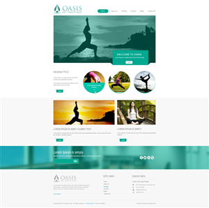 Diseño Wordpress por aarsita para OASIS HOT YOGA STUDIO | Diseño: #4057797