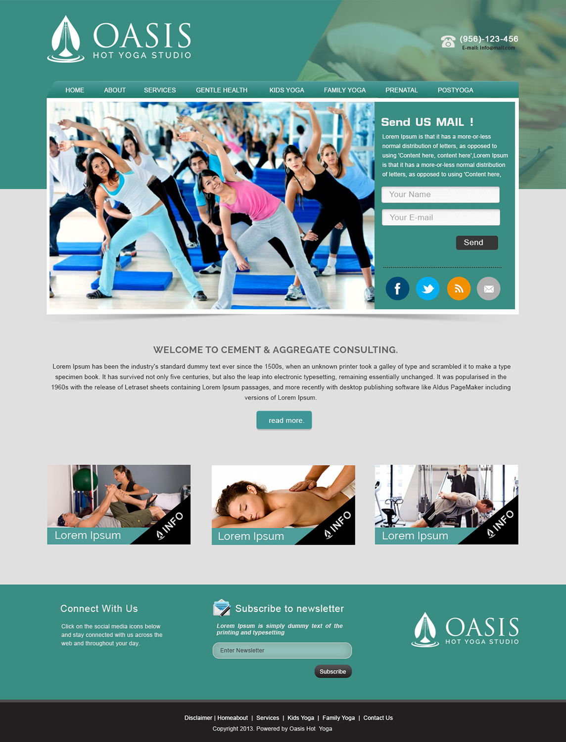 Diseño Wordpress por webxvision para OASIS HOT YOGA STUDIO | Diseño #4054731
