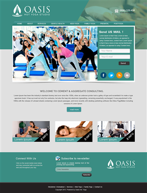 Diseño Wordpress por webxvision para OASIS HOT YOGA STUDIO | Diseño: #4054731