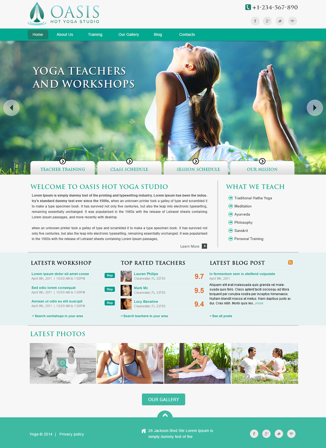 Diseño Wordpress por webxvision para OASIS HOT YOGA STUDIO | Diseño #4060811