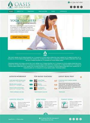 Diseño Wordpress por webxvision para OASIS HOT YOGA STUDIO | Diseño: #4065750