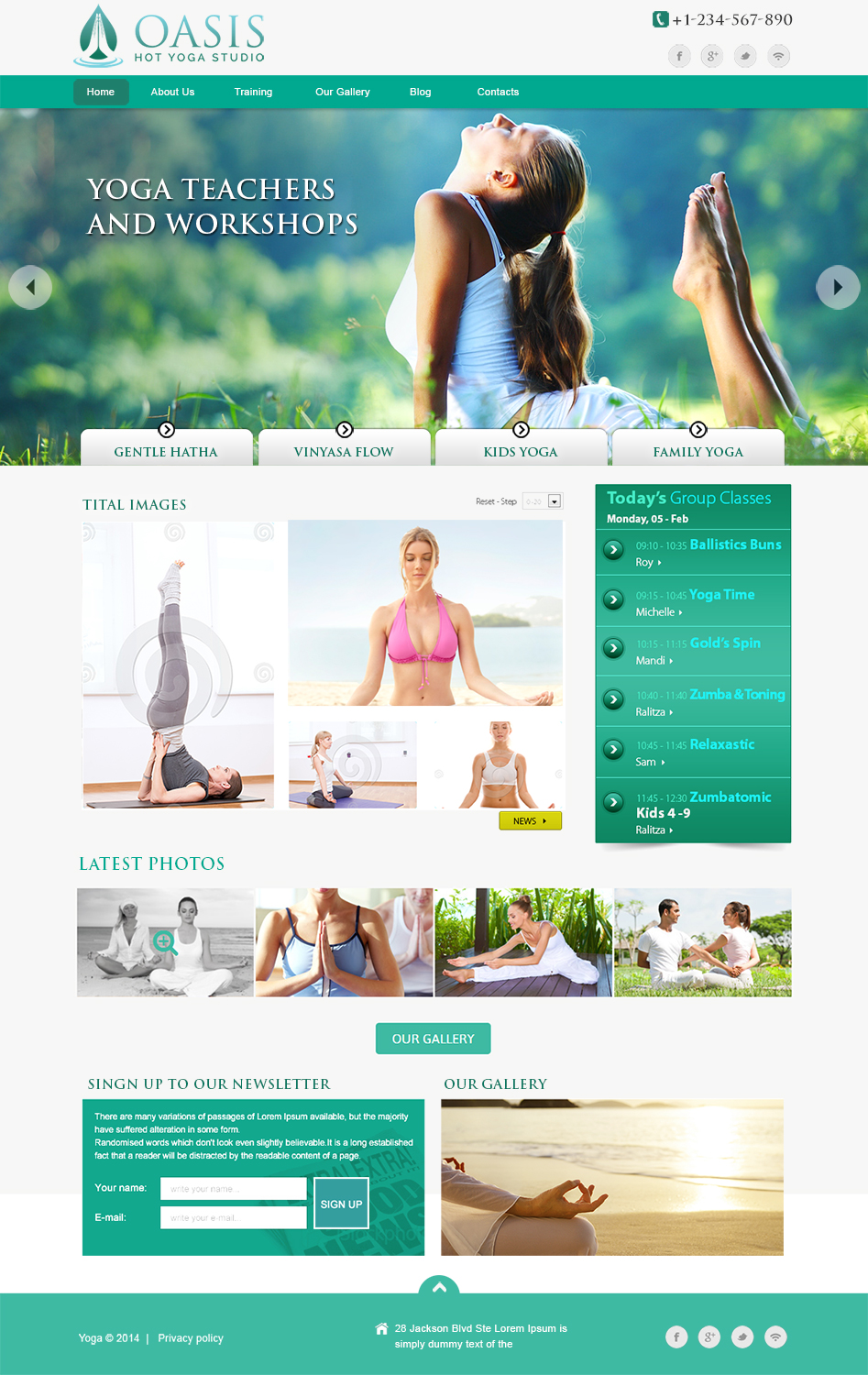 Design Wordpress par webxvision pour OASIS HOT YOGA STUDIO | Design #4089631