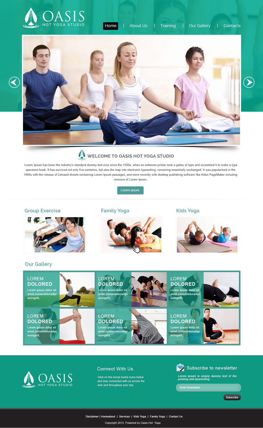WordPress-Design von webxvision für OASIS HOT YOGA STUDIO | Design #4092136