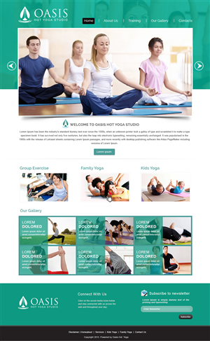 Design Wordpress par webxvision pour OASIS HOT YOGA STUDIO | Design : #4092136