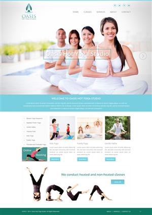 Design Wordpress par pb pour OASIS HOT YOGA STUDIO | Design : #3970801