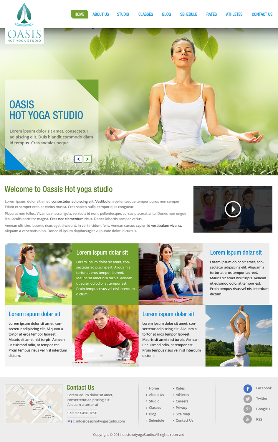 Diseño Wordpress por Creative Usha para OASIS HOT YOGA STUDIO | Diseño #3978729