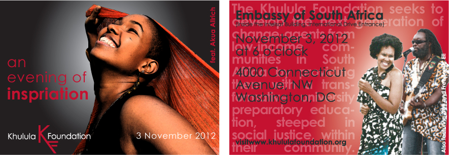 Diseño de Tarjeta por AlignDesign para The Khulula Foundation | Diseño #1085491