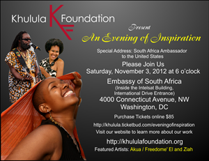 Social Justice South African Musical Celebration (non-profit, public charity) | Card Design by Vicky Latorre