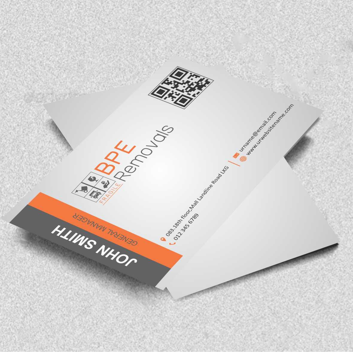 Business Card Design by AwsomeD for BPE Removals | Design #4008553