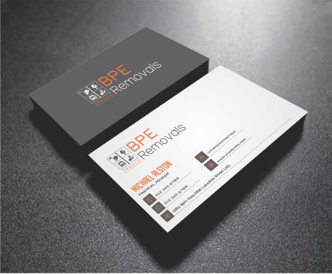Business Card Design by AwsomeD for BPE Removals | Design #4008557
