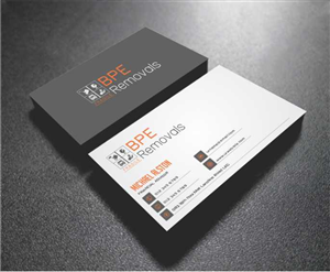 Business Card Design by AwsomeD for BPE Removals | Design: #4008557