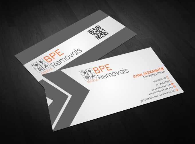 Business Card Design by AwsomeD for BPE Removals | Design #4008566