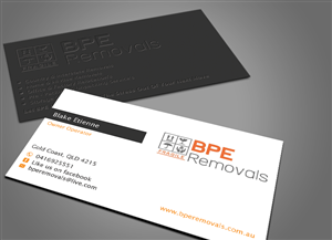 Business Card Design by shaikhdesign for BPE Removals | Design: #3985930