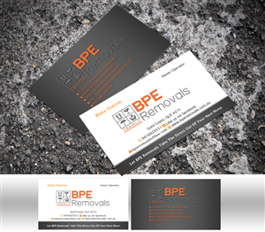 Business Card Design by shaikhdesign for BPE Removals | Design: #3986346