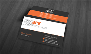 Business Card Design by shaikhdesign for BPE Removals | Design: #3991795
