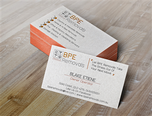 Business Card Design by Evgenia Lola for BPE Removals | Design #3964032