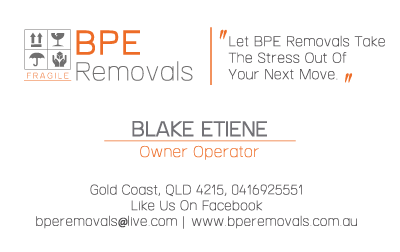 Business Card Design by Evgenia Lola for BPE Removals | Design #3964042