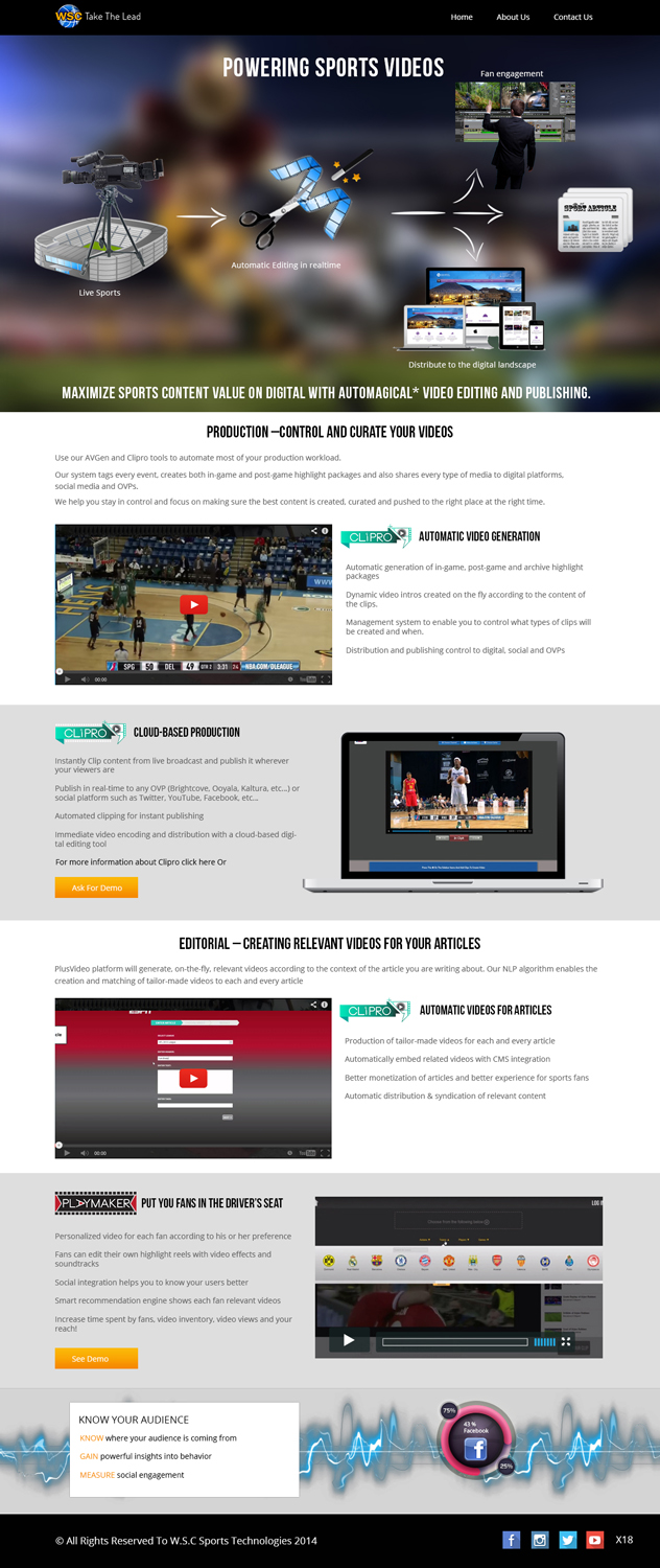 Wordpress Design by pb for W.S.C Sports Technologies LTD | Design #3992723