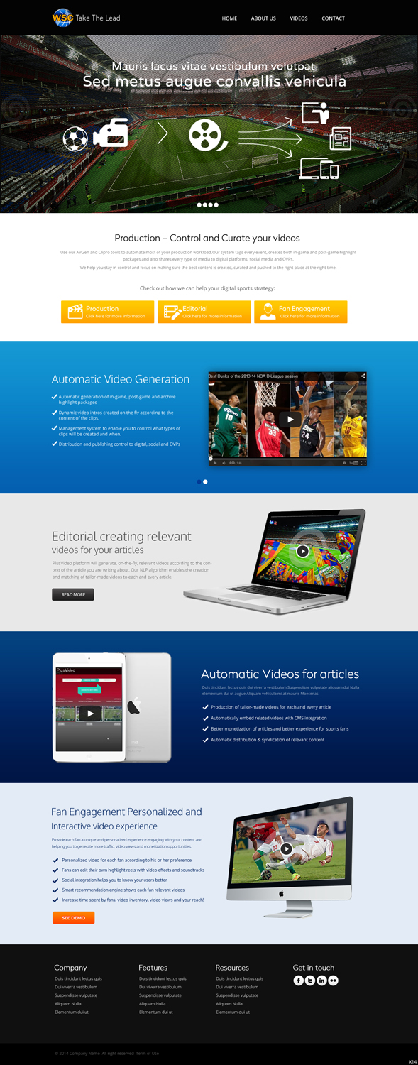Diseño Wordpress por pb para W.S.C Sports Technologies LTD | Diseño #3992725