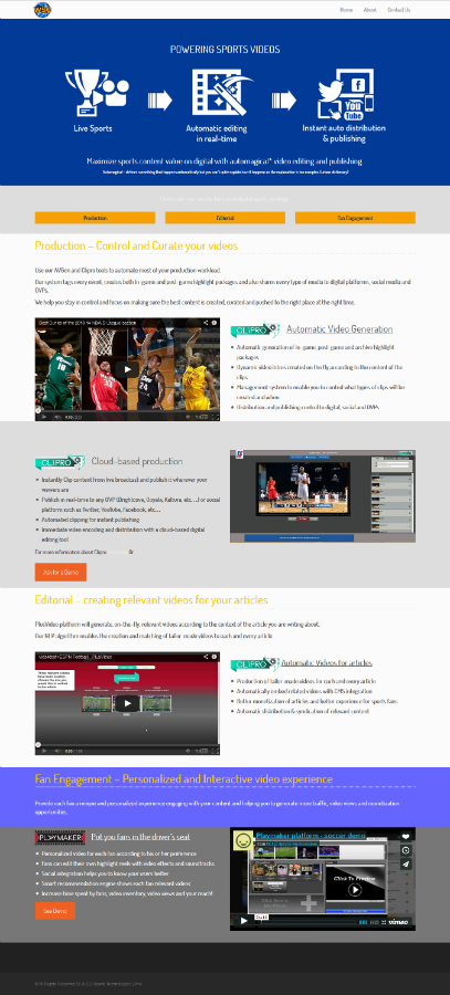 Wordpress Design by pungupt2013 for W.S.C Sports Technologies LTD | Design #3982857
