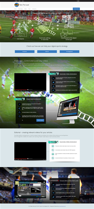 Wordpress Design by Impressive Solutions for W.S.C Sports Technologies LTD | Design: #4002631