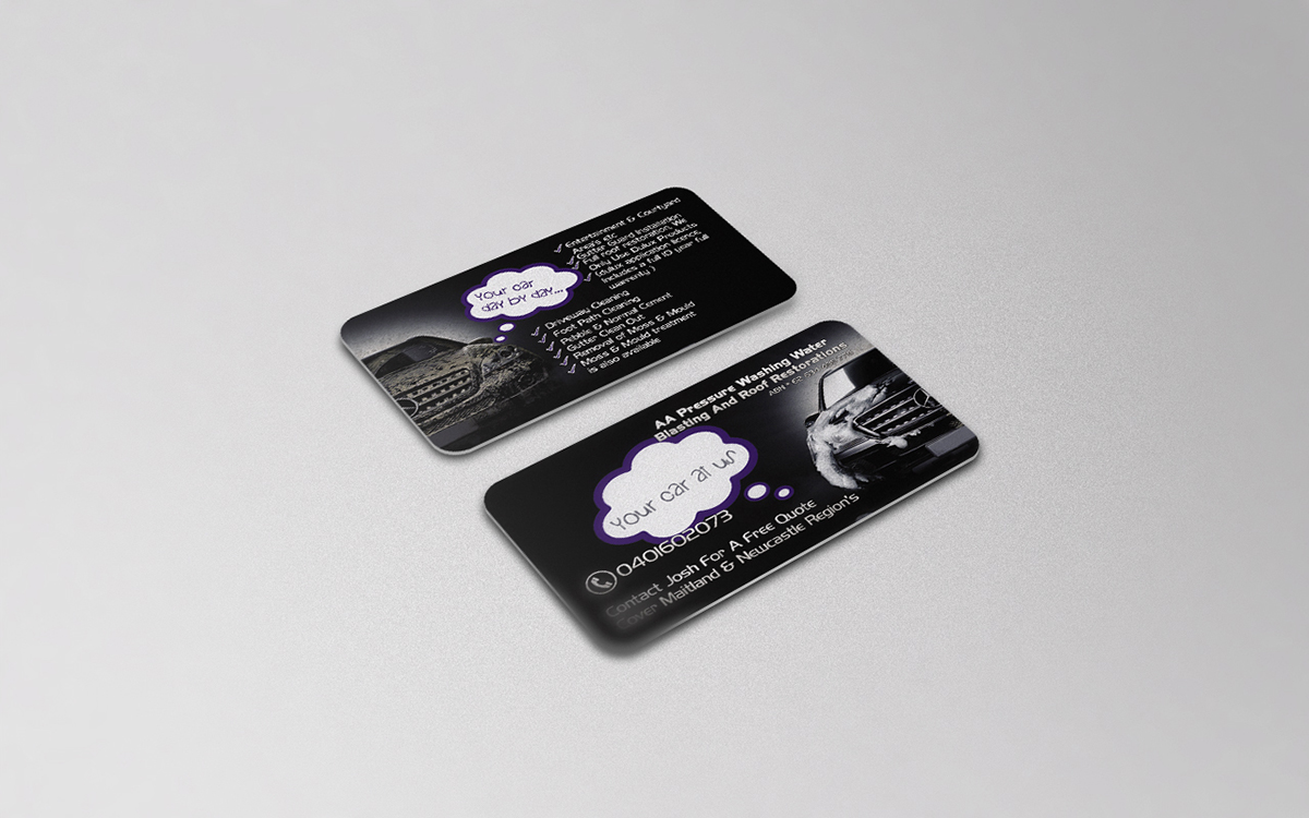 Diseño de Tarjeta de Presentación por mihalceart para AA Pressure Cleaning | Diseño #3979950