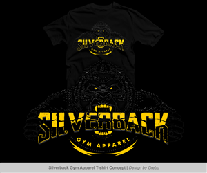 T-shirt Design by Grebo for Silverback Gym Apparel | Design #3993351