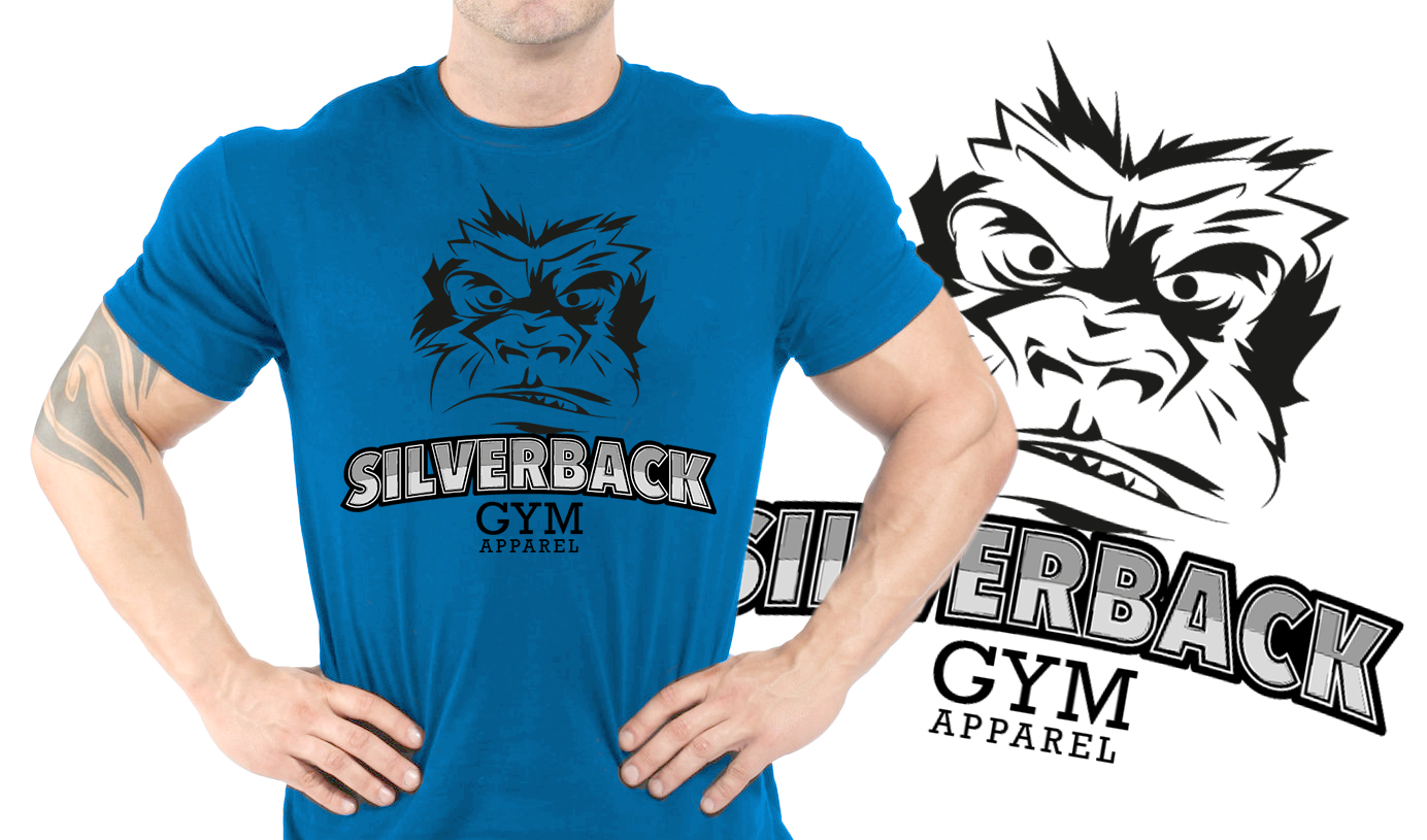 T-shirt Design by dsgrapiko for Silverback Gym Apparel | Design #3984373