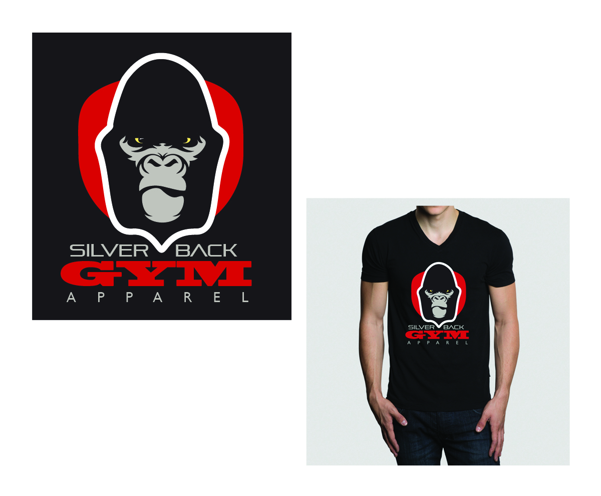 T-shirt Design by Emma for Silverback Gym Apparel | Design #4013063