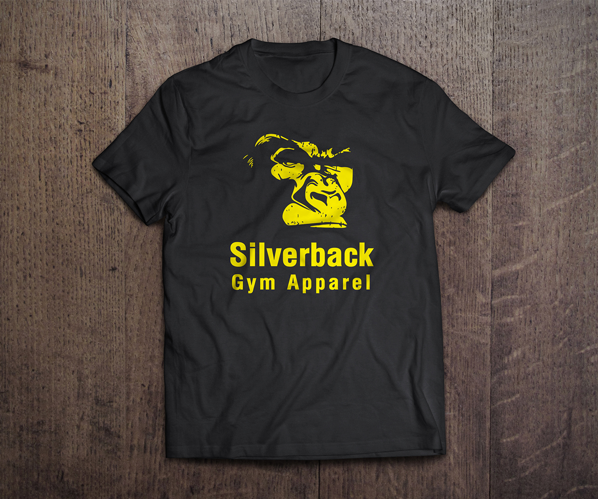 T-shirt Design by Sandaru for Silverback Gym Apparel | Design #3967279