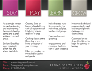 Postcard Design by alessandroevge for Eating for Wellness Nutrition and Fitness | Design: #3988666