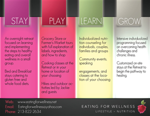 Postcard Design by alessandroevge for Eating for Wellness Nutrition and Fitness | Design: #3988672