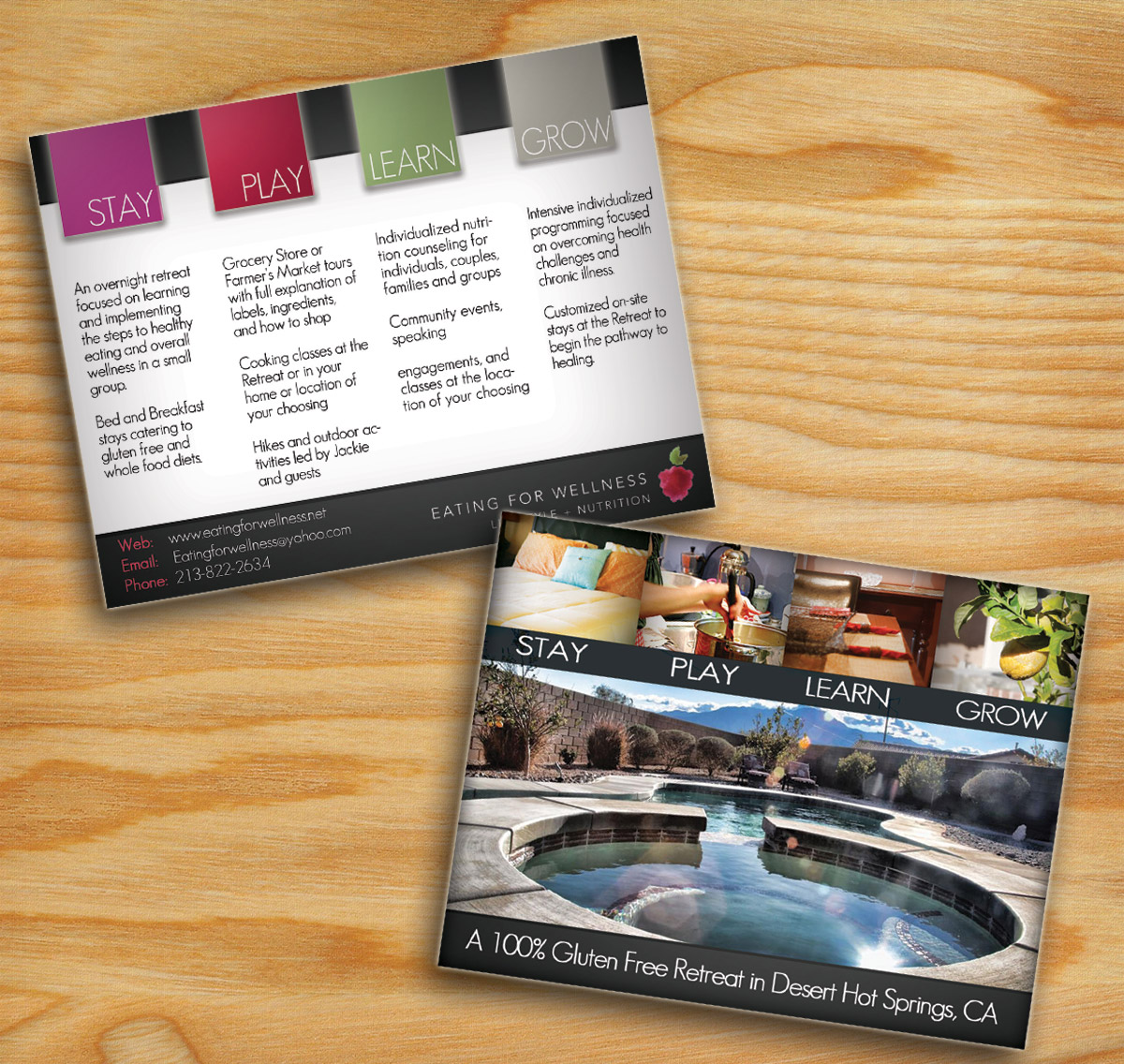 Postcard Design by alessandroevge for Eating for Wellness Nutrition and Fitness | Design: #3988721
