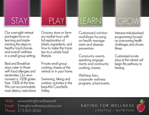 Postcard Design by alessandroevge for Eating for Wellness Nutrition and Fitness | Design: #4051010