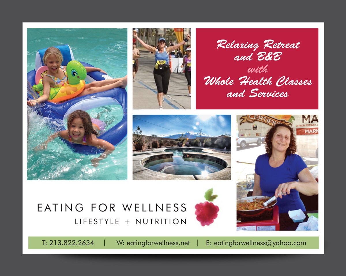 Postcard Design by rkailas for Eating for Wellness Nutrition and Fitness | Design #4026053