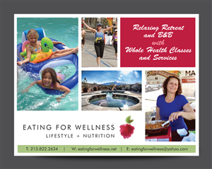 Postcard Design by rkailas for Eating for Wellness Nutrition and Fitness | Design: #4026053