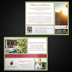 Postcard Design by Mon01 for Eating for Wellness Nutrition and Fitness | Design: #4075013