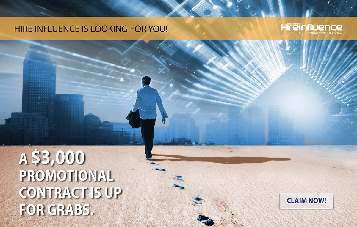 Graphic Design by Lawrence Conde for HireInfluence, Inc. | Design #1081390