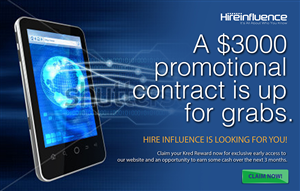 Graphic Design by Lawrence Conde for HireInfluence, Inc. | Design: #1084052