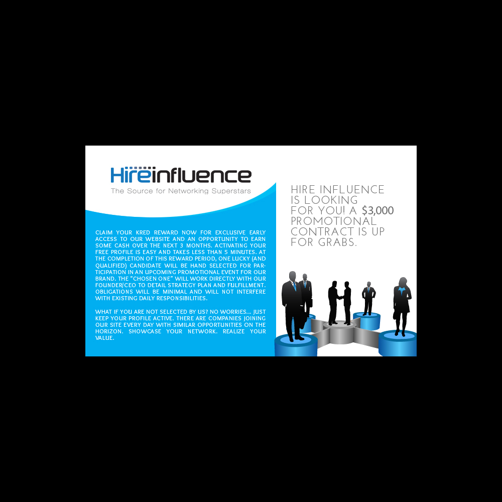 Design Graphique par Yas media pour HireInfluence, Inc. | Design #1082744