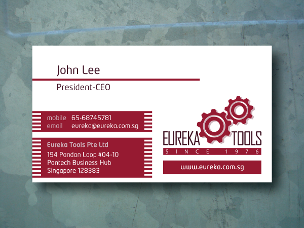 Diseño de Tarjeta de Presentación por aye4design para Eureka Tools Pte Ltd | Diseño #1109021