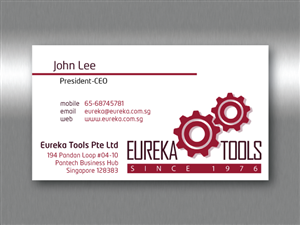 Business Card Design by aye4design for Eureka Tools Pte Ltd | Design: #1119108